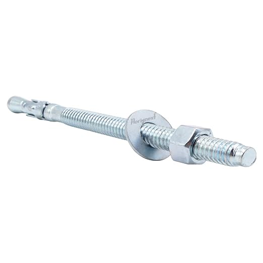 1/2" x 5-1/2" Wedge Anchor, for Cement and Concrete only, zinc-Plated Carbon Steel Screws and lag Bolts （ 10 pcs