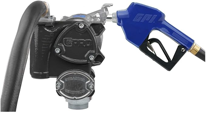GPRO - V20 Series Fuel Transfer Pump, Automatic Shut-Off Nozzle, 3/4 Inch Outlet, 20 GPM, 115 Volt (171001-03)