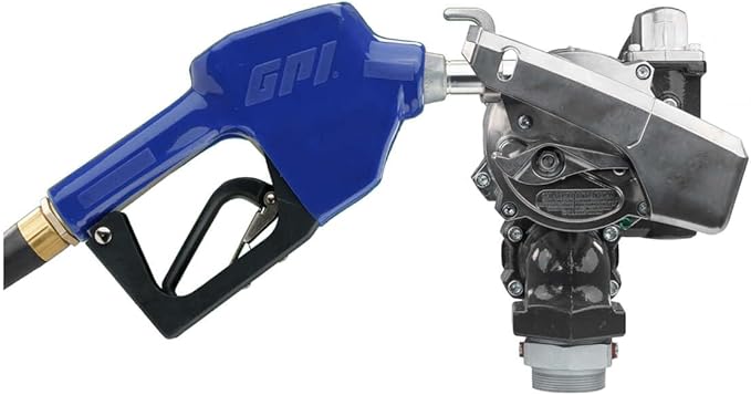 GPRO - V20 Series Fuel Transfer Pump, Automatic Shut-Off Nozzle, 3/4 Inch Outlet, 20 GPM, 115 Volt (171001-03)