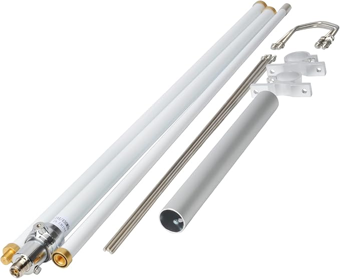 GMRS Outdoor Base Antenna, 462-467MHz 200Watt UHF 86" (220cm) Length Fiberglass Antenna with UHF-Female (So239) Connector for Motorola Icom Kenwood Midland Yaesu Mobile Radio