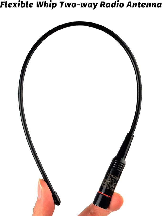 TWAYRDIO 15.4-Inch Whip Antenna, SMA Male, Dual Band 2m/70cm, Handheld Radio Replacement for Yaesu Vertex VX-110 VX-150 VX-6R TYT TH-UV88 MD-UV380 MD-2017 Two Way Radio, Pack of 2