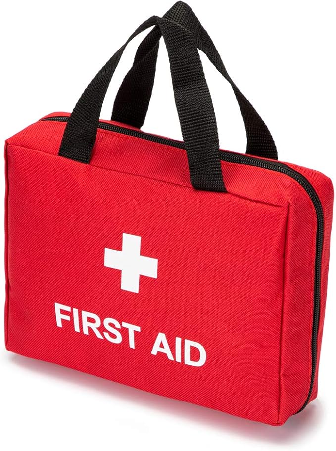 Red First Aid Bag Empty Travel Rescue Pouch First Responder Storage Medicine Emergency Bag for Car Home Office Kitchen Sport Outdoors (Green)