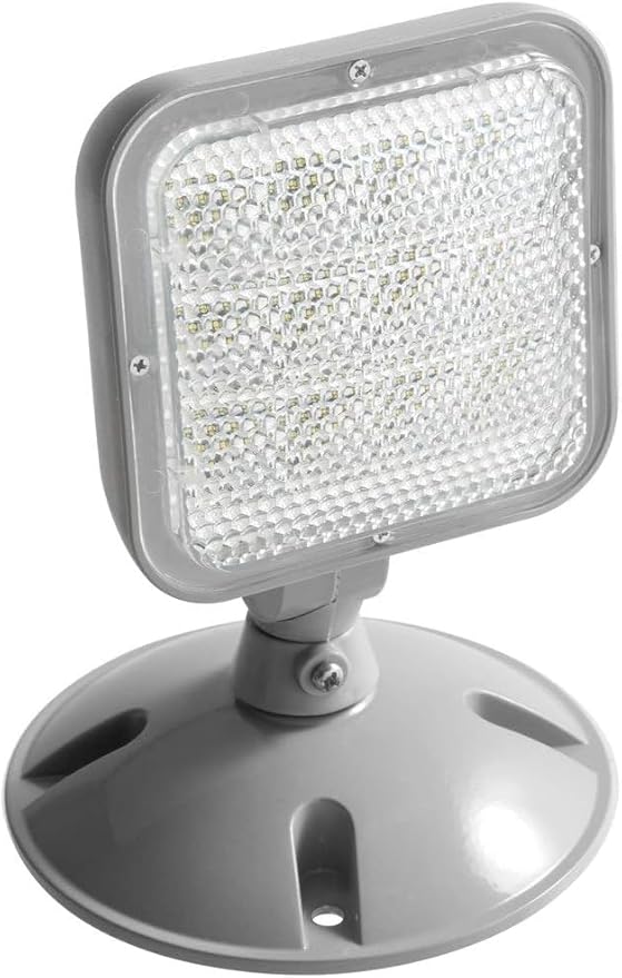 LED ENERGY PLUS Remote Outdoor Emergency Light Head – Single Head LED Lamp, Weatherproof Emergency Exit Lighting 3.6V OR 9.6V Volts, 1.7 Watts (6 Pack)