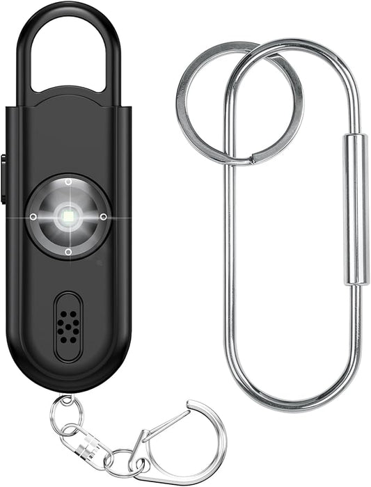 Personal Safety Alarm for Women Girls, 130dB Loud Siren + LED Light, Stylish Keychain, Easy-Pull Emergency Self-Defense for Night Safety, Running, Travel, College Students & Stocking Stuffer Gifts