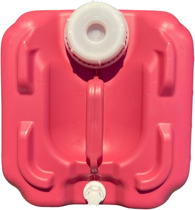 | 5.3 Gallon Tighthead Container with 70MM Cap | Carboy | Hedpack | Water Storage Container | Includes (1) Container with Cap (Pink)
