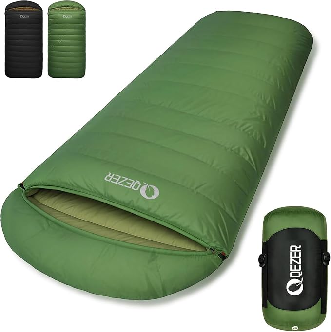 XL Sleeping Bag-600 Fill Power Down Sleeping Bag for Adults, Ultralight Ideal for Backpacking, Camping, Hiking
