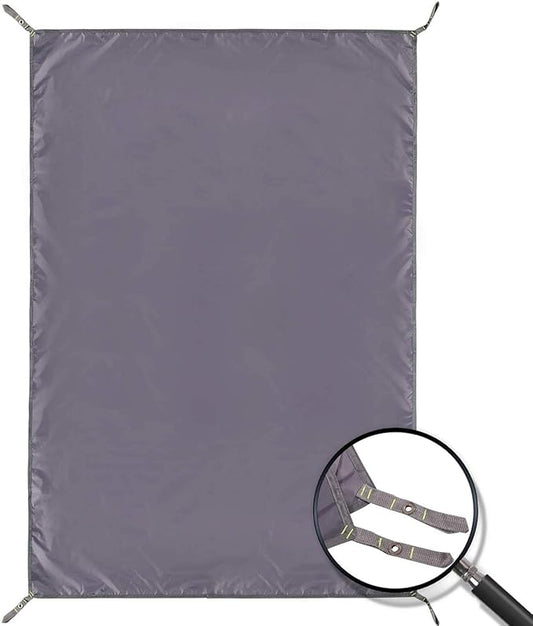 REDCAMP Waterproof Camping Tent Tarp - 55"x83", 4 in 1 Multifunctional Tent Footprint for Camping, Hiking and Survival Gear, Lightweight and Compact