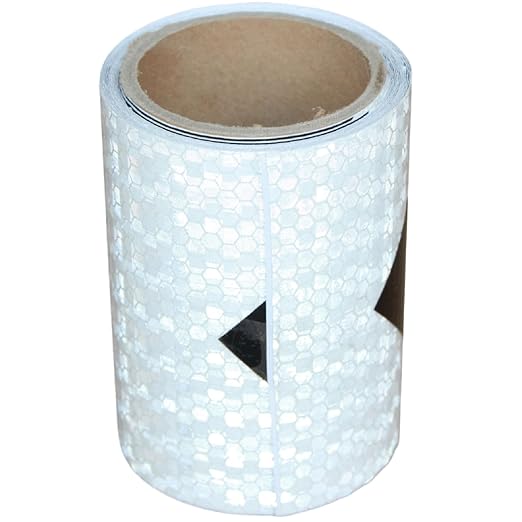 Black White Reflective Tape 4 inch, Outdoor Waterproof Hazard Conspicuity Warning Industrial Marking Tape (11 feet)