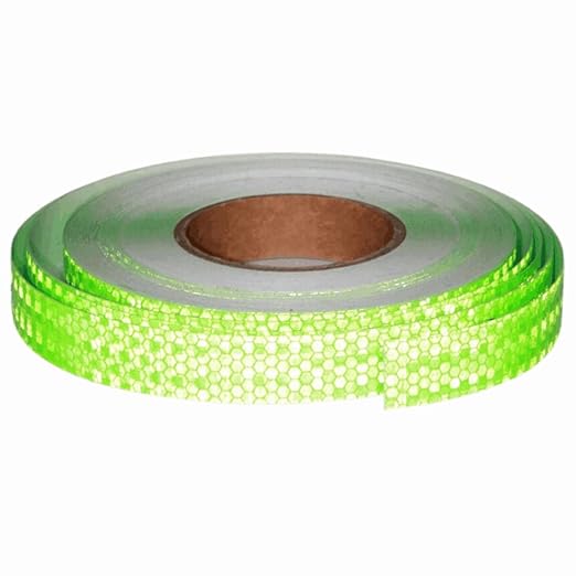 Industrial Reflective Tape Green 1 inch Wide, Outdoor Waterproof High Visibility Safety Warning Reflector Sticker Strips (168 feet)