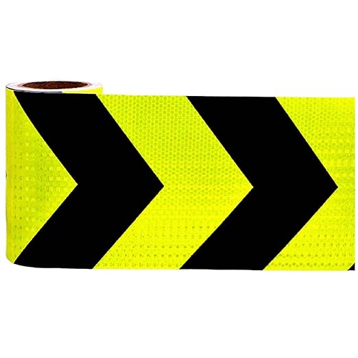 Reflective Tape 16 Inch for Truck, Outdoor Waterproof Safety Caution Reflector Strips, Hazard Warning Adhesive Stickers (68 feet)