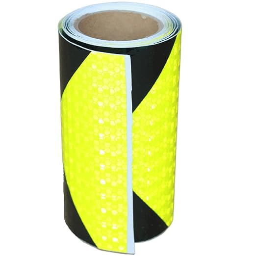 Reflective Tape 6 inch Wide, Outdoor Waterproof Hazard Conspicuity Safety Warning Industrial Marking Tape (11 feet)