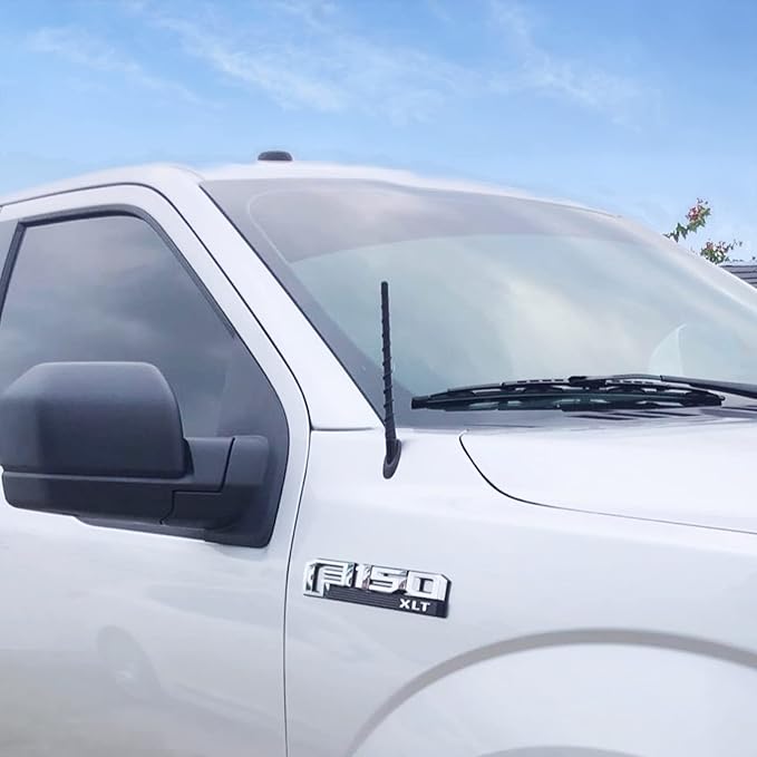 VOFONO 8 Inch Antenna Compatible with Ford F-150 2009-2026, 2017-2026 F-250 F-350, 2021-2024 Bronco, Ford Pickup Truck Antenna Replacement, F150 Accessories, Not for 2025 Bronco