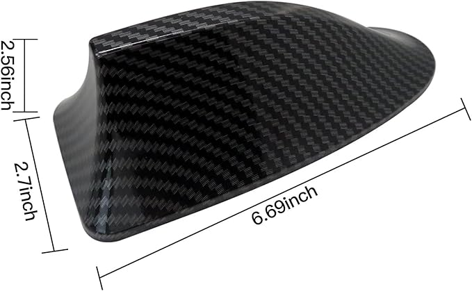 Car Roof AM FM Radio Shark Fin for 2017 Audi Q3 S Line Sport Utility 4-Door 1.4L 1395CC 85Cu. in. l4 Gas DOHC Turbocharged Antenna Aerial Cover Carbon Fiber Functional