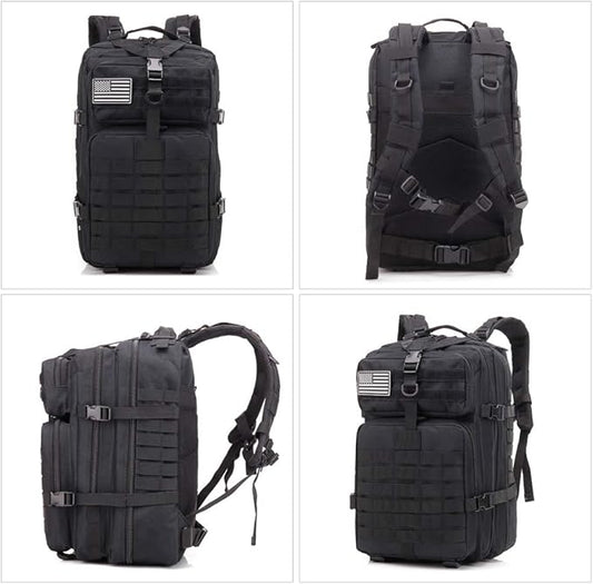ROARING FIRE Tactical Backpack, Expandable Molle Backpack for The Outdoor, Hiking, 3 Day Pack, Bug Out Bag,