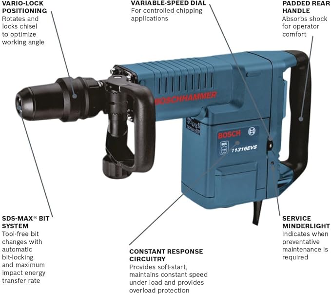 Bosch 11316EVS 14 Amp SDS-max® Demolition Hammer