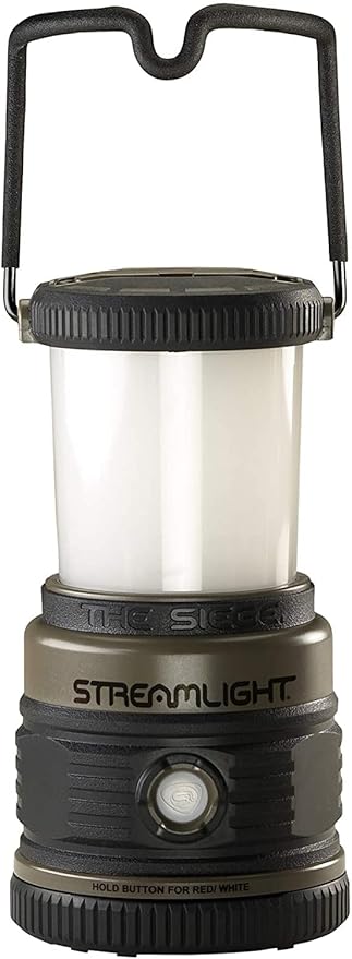 Streamlight 44931 Siege 540-Lumen Compact LED Camping Lantern with 360° Lighting for Power Outages, Hurricanes, and Emergencies, Coyote