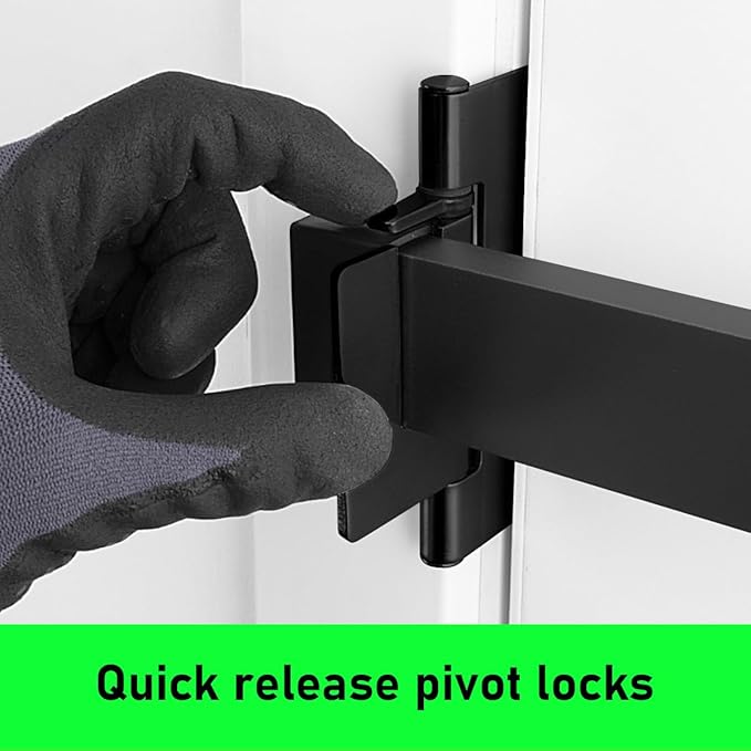 Door Security Bar-by Doorricade-Secure The Entire Width of Your Inward Opening Front Door-Safe Room. Fits Doors up to 32" Wide-Black Edition.