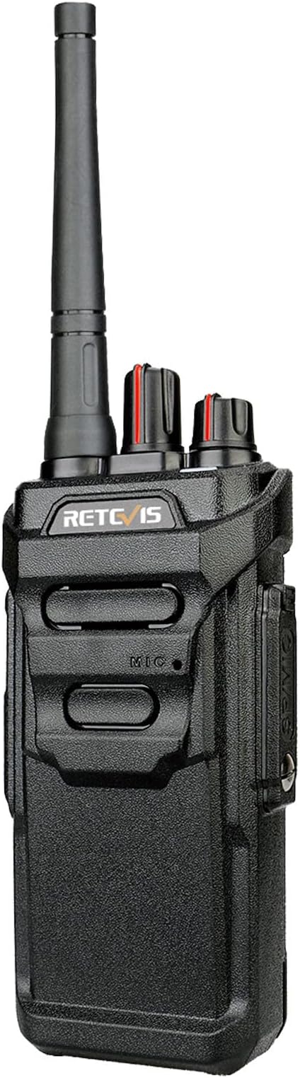 Retevis RT48 Waterproof Walkie Talkies with Earpiece,Professional/Business 2 Way Radio,Heavy Duty Two Way Radio,Six-Way Charger,IP67,VOX,SOS Alarm,1200mAh,for Outdoor Restaurant Hotel School(6 Pack)