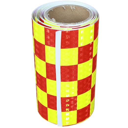 Reflective Tape 6 inch Wide, Outdoor Waterproof Hazard Conspicuity Safety Warning Industrial Marking Tape (11 feet)