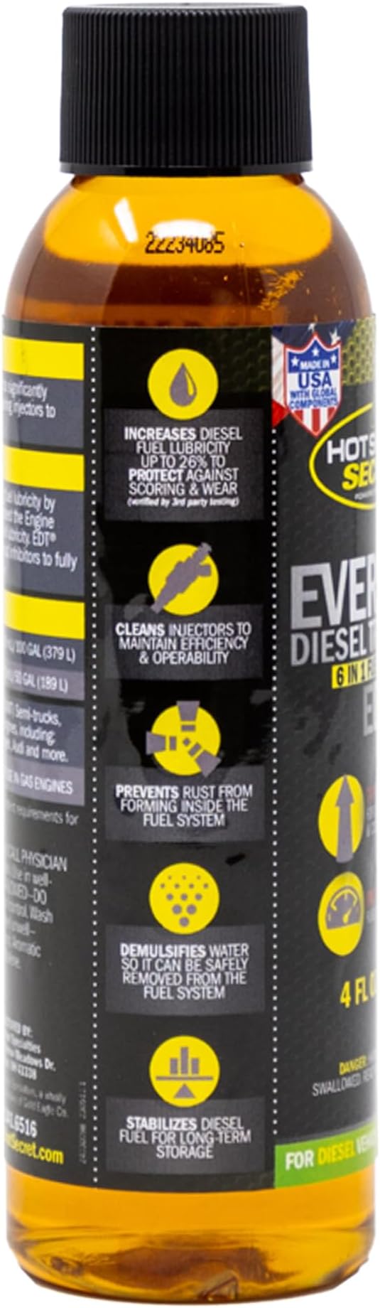 Hot Shot's Secret EDT Everyday Diesel Treatment 4 Fluid Ounce Bottle (Pack of 2)