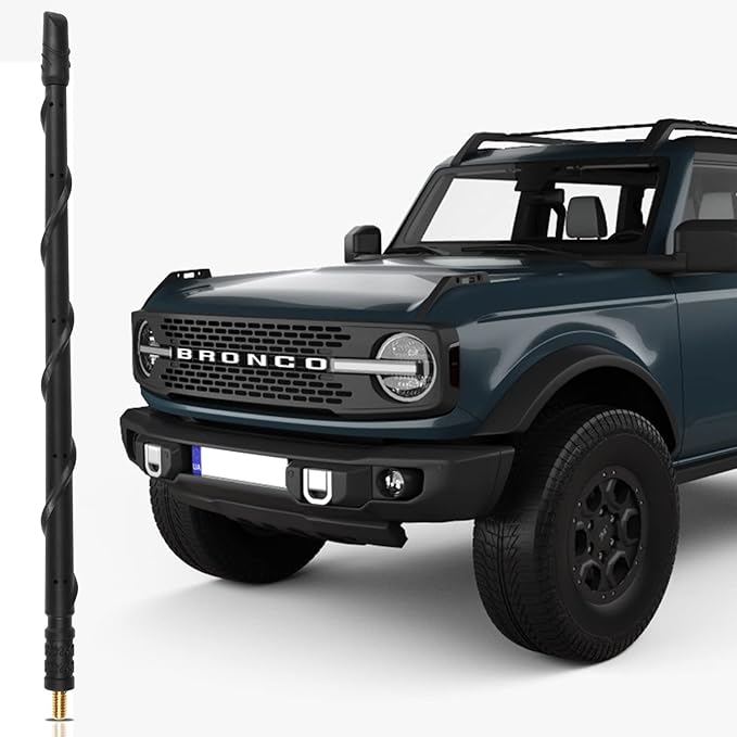 VOFONO 13 Inch Antenna Cpmpatible with Ford Bronco 2021-2024, Bronco Rubber Short Antenna Replacement Ford Bronco Accessories, Not for 2025 Bronco
