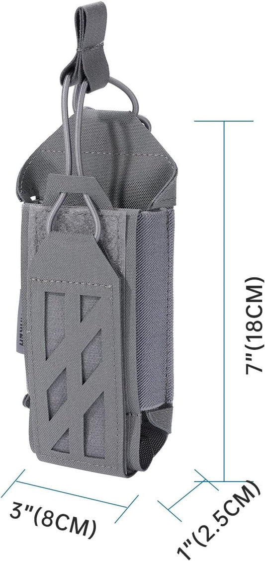 EXCELLENT ELITE SPANKER Tactical Universal Radio Holster Holder Molle Radio Pouch Adjustable for Duty Belt,Vest for Two Ways Walkie Talkie