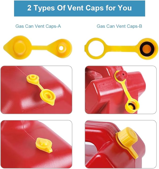 3 Pack Gas Can Spout Replacement, Upgraded Gas Cans Nozzle Replacement with Flexible Nozzle Leak-Proof Design, Fit for Most 1/2/5/10 Gallon Oil Cans