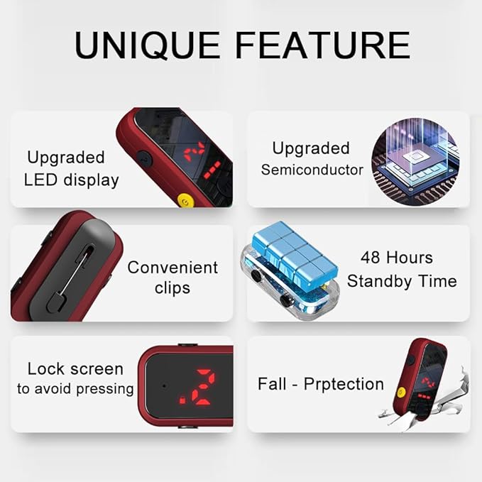 Super Mini Walkie Talkies Pro with Waterproof, Two Way Radio with Earpieces for Adults, Outdoor, Hiking, Baseball, Restaurant 2 Pack