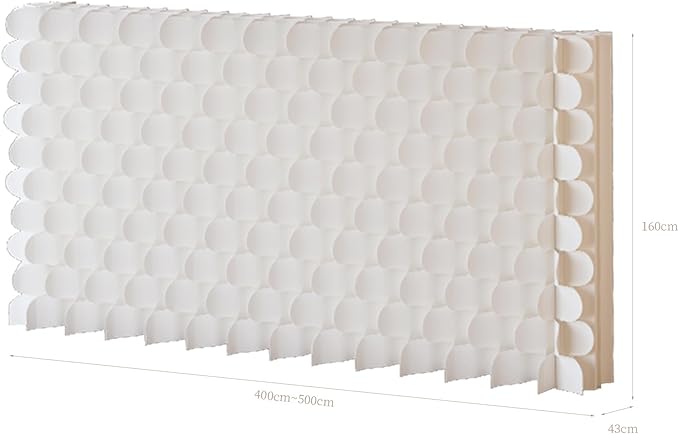 Foldable Room Divider Privacy Screens Movable Temporary Wall Space Partition, 5.25~9.19 FT Tall, 6.56~16.5 FT Width, Choice of Various Sizes and Styles