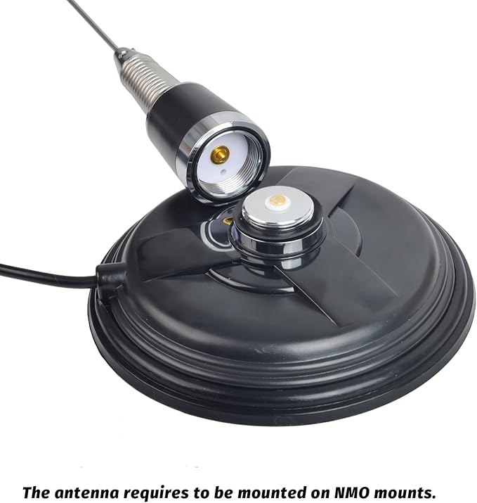 TWAYRDIO NMO GMRS Antenna, UHF 462-467MHz Two Way Radio Antenna for Midland BTECH Radioddity Retevis QYT GMRS Mobile Radios, Requires NMO Mount