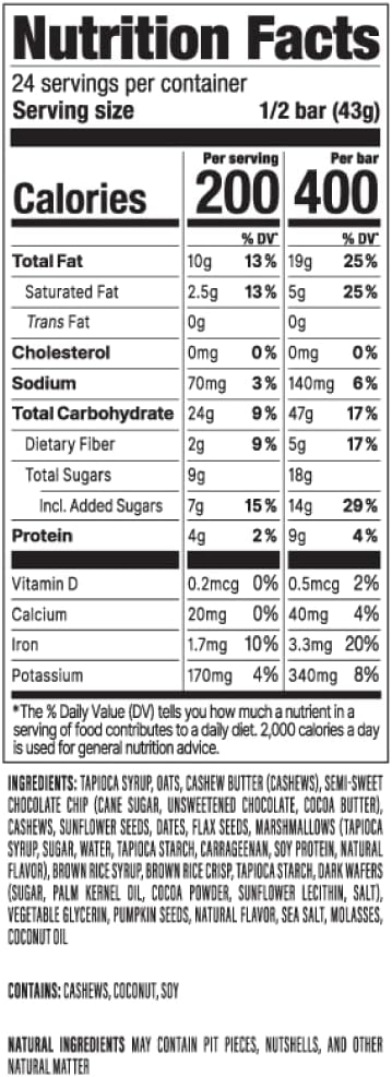 PROBAR - MEAL Bar, S'Mores, Non-GMO, Gluten-Free, Healthy, Plant-Based, Whole-Food Ingredients, Natural Energy (12 Count)