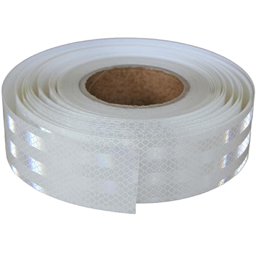 White Reflective Tape 2 inch Wide for Cars, Outdoor Waterproof High Visibility Safety Warning Reflector Sticker Strips (168 feet)