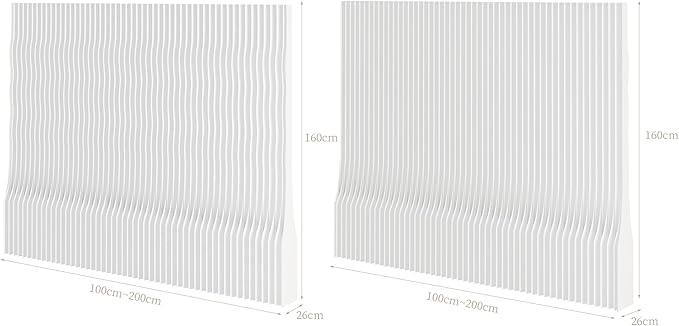 FoldableRoom Divider Privacy Screens Movable Temporary Wall Space Partition, 5.25~9.19 FT Tall, 6.56~16.4 FT Width, Choice of Various Sizes and Styles