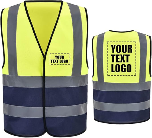 AYKRM 12 colour High visibility viz vest hi vis viz reflective work construction safety vest (XS-8XL)