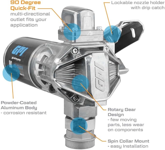 GPI - G20 Fuel Transfer Pump, Pump Only, 20 GPM, 12 Volt (162000-01)