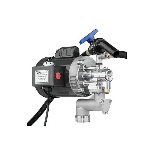 GPI - L5116 Heavy Duty Oil Transfer Pump for High Viscosity Fluids,16 QPM/4 GPM, 115/230 Volt AC (142100-01)