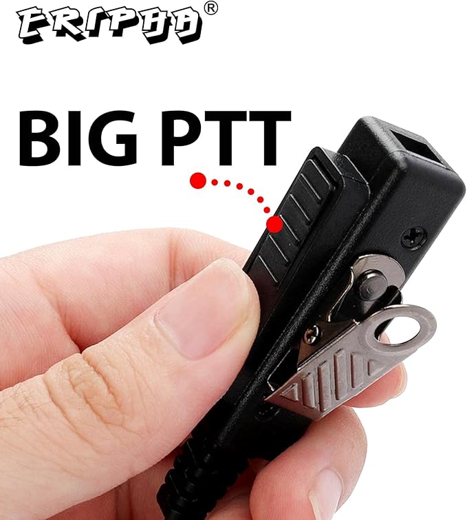 Two Way Radio Earpiece Compatible with Motorola XPR 3000 3000e 3300 3300e 3500 3500e Walkie Talkie Acoustic Tube Headset with Mic PTT
