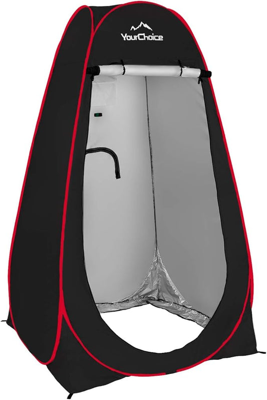 Your Choice Pop Up Privacy Shower Tent - Portable Changing Tent for Camping, Beach & Hiking - 6.2FT Lightweight with Carry Bag, Quick Setup & Full Coverage