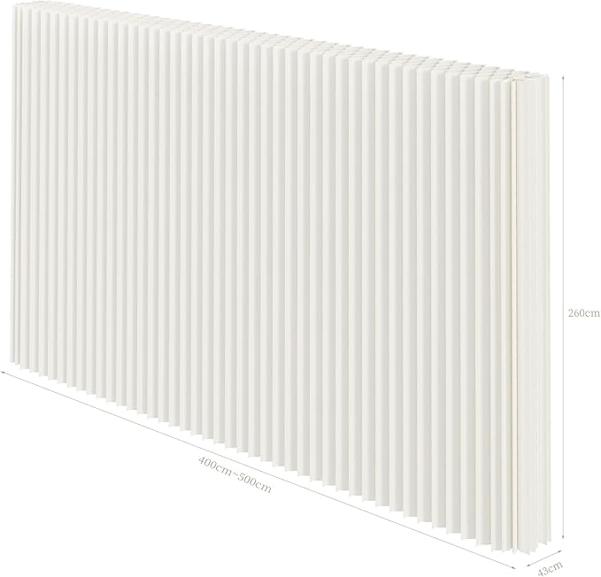 Foldable Room Divider Privacy Screens Movable Temporary Wall Space Partition, 5.25~9.19 FT Tall, 6.56~16.4 FT Width, Choice of Various Sizes and Styles