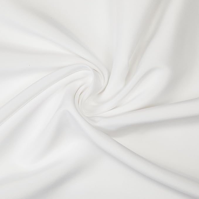 Gee Di Moda 132 Inch White Round Tablecloth - Heavy Duty, Machine Washable, Wrinkle Resistant - For 72 to 96 Inch Round Tables - Ideal for Buffet, Holidays, Dinner, Wedding & Baby Showers