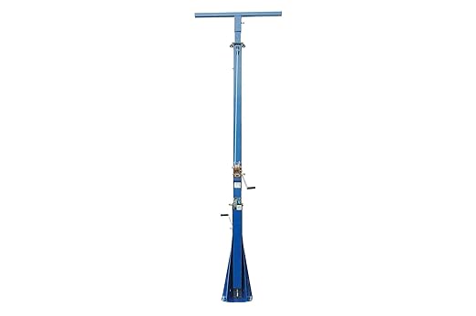 4000 Watt 16 Foot Telescoping Light Mast - Fold Over Light Tower - 360 Degrees Rotating Boom - High Mast - Powder Coat Finish