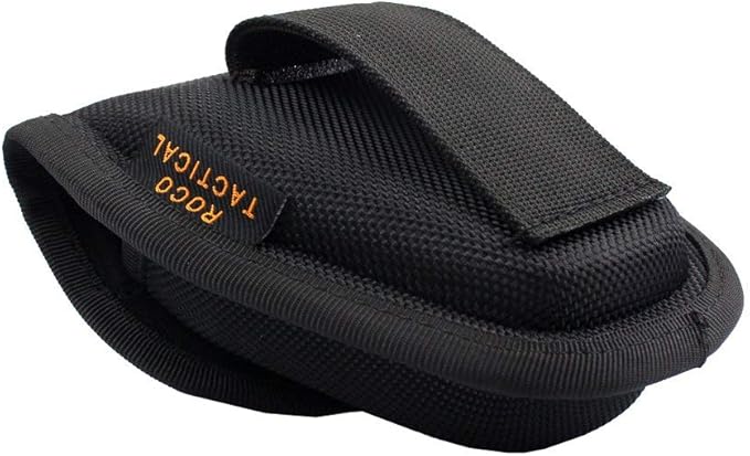 ROCOTACTICAL Molded Double Handcuff Case, Hidden Snap Nylon Cuff Case Pouch