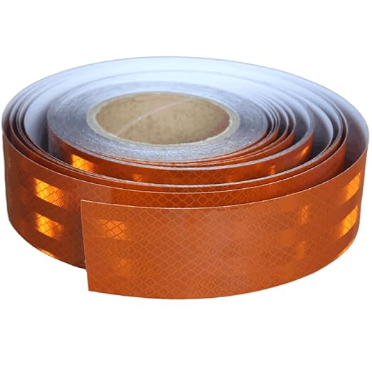 Brown Non Fading Reflective Tape Outdoor Waterproof 2 inch Wide for Truck, High Visibility Safety Adhesive Stickers (166 feet)