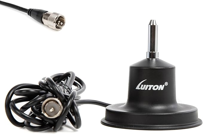 CB Antenna 36inch 300 Watts for CB Radio 27 Mhz,Portable Indoor/Outdoor Antenna Full Mount Kit for Mobile/Car Radio Antenna Compatible with Midland Cobra Uniden Anytone 10 Meter SSB Radio