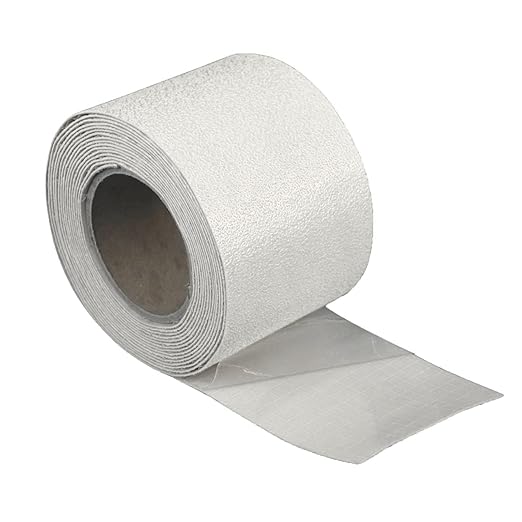 Reflective Pavement Marking Tape Slip-Resistant and Durable, Heavy-Duty Rubber Base for Outdoor Applications, Perfect for Driveways, Walkways, and Parking Areas (White, 4 Inch X 18 Feet)
