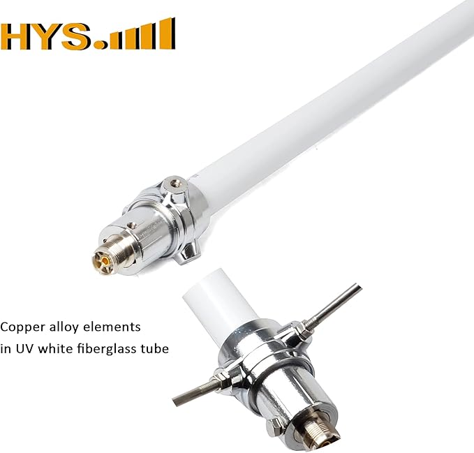 HYS Pre-Tuned 462MHz-467MHz UHF Amateur Base Antenna, GMRS Base Station Antenna, Outdoor 7.5ft (86.6inchs) Long-Range 8.5dBi, Pole Mast Mount (SO239-UHF Female)