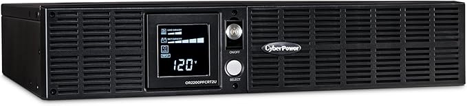 CyberPower OR2200PFCRT2U PFC Sinewave UPS Battery Backup and Surge Protector, 2000VA/1540W, 8 Outlets, AVR, 2U Rack/Tower, UL Certified