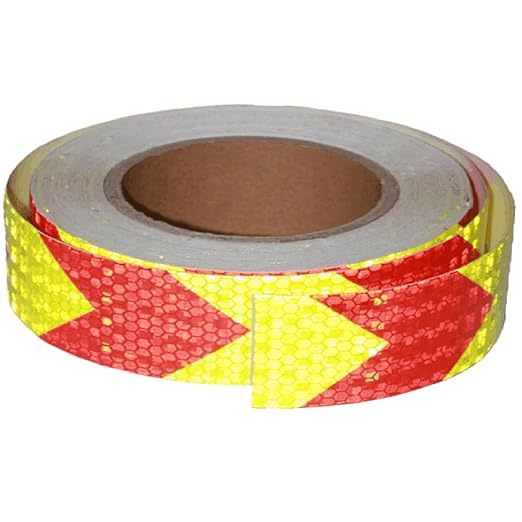 Reflective Tape 1 Inch x 68 Feet, High Visibility Warning Conspicuity Reflector, Night Safety Sticker for Car Trailer
