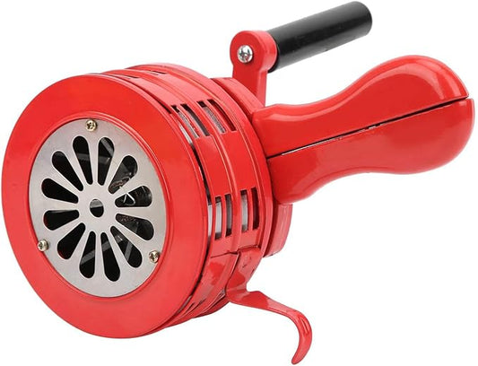 Hand Crank Siren, 120DB Loud Manual Operated Metal Alarm with Portable Hand Held Design, for Factories Schools Troops Emergency Safety