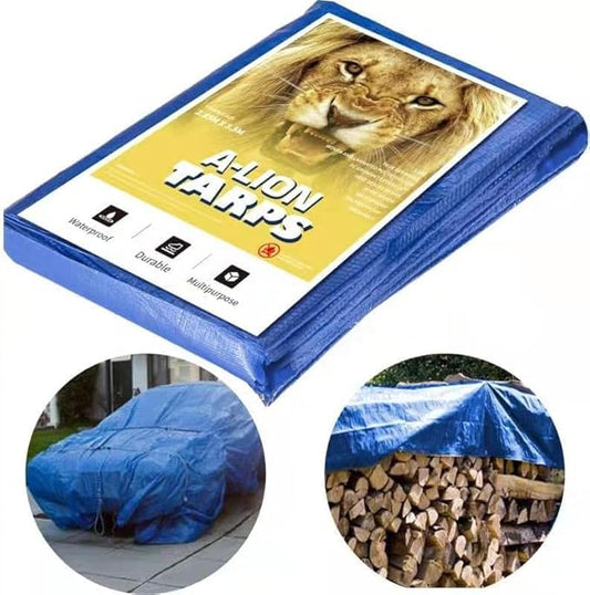 Heavy Duty Waterproof Tarp Cover, 40x60 Feet, Blue, 5 Mil Thick, Multi-Purpose for Boat, RV, Pool, Canopy